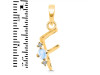 Moonstone & White Topaz Alphabet F Pendant RBM-RDA-6.