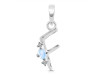 Moonstone & White Topaz Alphabet F Pendant RBM-RDA-6.