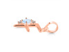 Moonstone & White Topaz Alphabet F Pendant RBM-RDA-6.