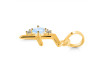 Moonstone & White Topaz Alphabet F Pendant RBM-RDA-6.