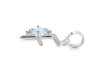 Moonstone & White Topaz Alphabet F Pendant RBM-RDA-6.