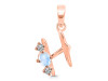 Moonstone & White Topaz Alphabet H Pendant RBM-RDA-60.