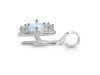Moonstone & White Topaz Alphabet H Pendant RBM-RDA-60.
