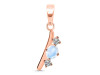 Moonstone & White Topaz Alphabet I Pendant RBM-RDA-61.