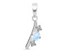 Moonstone & White Topaz Alphabet I Pendant RBM-RDA-61.