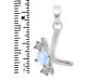 Moonstone & White Topaz Alphabet K Pendant RBM-RDA-63.