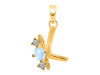 Moonstone & White Topaz Alphabet K Pendant RBM-RDA-63.