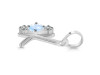 Moonstone & White Topaz Alphabet K Pendant RBM-RDA-63.