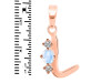 Moonstone & White Topaz Alphabet L Pendant RBM-RDA-64.