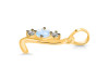 Moonstone & White Topaz Alphabet L Pendant RBM-RDA-64.