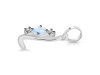 Moonstone & White Topaz Alphabet L Pendant RBM-RDA-64.