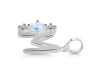Moonstone & White Topaz Alphabet M Pendant RBM-RDA-65.