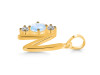 Moonstone & White Topaz Alphabet N Pendant RBM-RDA-66.