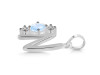Moonstone & White Topaz Alphabet N Pendant RBM-RDA-66.