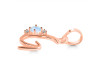 Moonstone & White Topaz Alphabet G Pendant RBM-RDA-7.