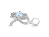 Moonstone & White Topaz Alphabet R Pendant RBM-RDA-70.