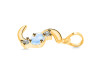 Moonstone & White Topaz Alphabet S Pendant RBM-RDA-71.