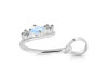 Moonstone & White Topaz Alphabet U Pendant RBM-RDA-73.