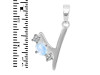 Moonstone & White Topaz Alphabet Y Pendant RBM-RDA-77.