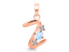 Moonstone & White Topaz Alphabet Z Pendant RBM-RDA-78.