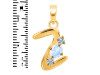 Moonstone & White Topaz Alphabet Z Pendant RBM-RDA-78.