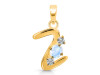Moonstone & White Topaz Alphabet Z Pendant RBM-RDA-78.