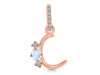 Moonstone & White Topaz Alphabet C Pendant RBM-RDA-81.