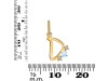 Moonstone & White Topaz Alphabet D Pendant RBM-RDA-82.