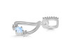 Moonstone & White Topaz Alphabet D Pendant RBM-RDA-82.