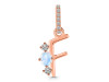 Moonstone & White Topaz Alphabet F Pendant RBM-RDA-84.