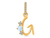 Moonstone & White Topaz Alphabet G Pendant RBM-RDA-85.