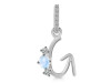 Moonstone & White Topaz Alphabet G Pendant RBM-RDA-85.