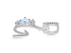 Moonstone & White Topaz Alphabet G Pendant RBM-RDA-85.