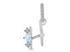 Moonstone & White Topaz Alphabet H Pendant RBM-RDA-86.