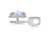 Moonstone & White Topaz Alphabet H Pendant RBM-RDA-86.