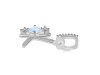 Moonstone & White Topaz Alphabet K Pendant RBM-RDA-89.