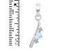 Moonstone & White Topaz Alphabet I Pendant RBM-RDA-9.