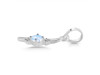 Moonstone & White Topaz Alphabet I Pendant RBM-RDA-9.
