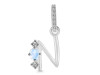 Moonstone & White Topaz Alphabet N Pendant RBM-RDA-92.
