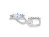Moonstone & White Topaz Alphabet P Pendant RBM-RDA-94.