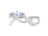Moonstone & White Topaz Alphabet R Pendant RBM-RDA-96.