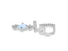 Moonstone & White Topaz Alphabet T Pendant RBM-RDA-98.