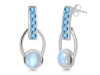 Moonstone & Blue Topaz Earring RBM-RDE-104.