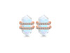 Moonstone & White Topaz Stud Earring RBM-RDE-1139.