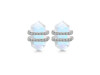 Moonstone & White Topaz Stud Earring RBM-RDE-1139.