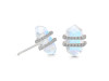 Moonstone & White Topaz Stud Earring RBM-RDE-1139.