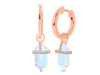 Moonstone & White Topaz Hoop Earring RBM-RDE-1197.