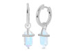 Moonstone & White Topaz Hoop Earring RBM-RDE-1197.