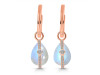 Moonstone & White Topaz Hoop Earring RBM-RDE-1198.