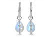 Moonstone & White Topaz Hoop Earring RBM-RDE-1198.